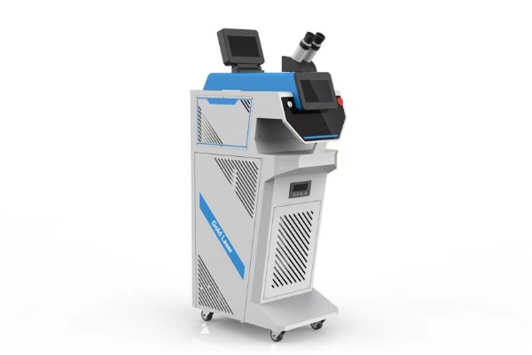 Jewelry laser spot welding machine：Blue and white